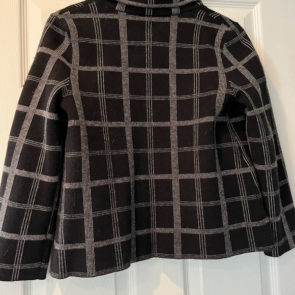 Anthropologie Moth Windowpane Sweater Blazer - Picture 5 of 5